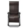 Tangkula 2-Piece Patio Rattan Wicker Recliner Chair Zero Gravity Folding Chaise Lounger - 4 of 4