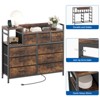 Bedroom storage cabinet, nine-drawer dresser, multi-storage storage cabinet, modern design, easy to assemble, suitable for living room, hallway - 3 of 4