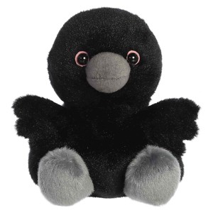 Aurora Mini Poe Raven Palm Pals Spooky Stuffed Animal Black 4.5