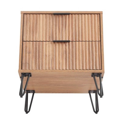 Dumbo 3-Piece Brown Wood Dresser and Nightstand Set