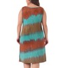 Agnes Orinda Women's Plus Size Tie Dye Sleeveless Beach Round Neck Casual Tank Sundresses - 4 of 4