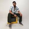 Campus Sutra Men Men's Chalk White Mesh Aztec Shirt - 3 of 3