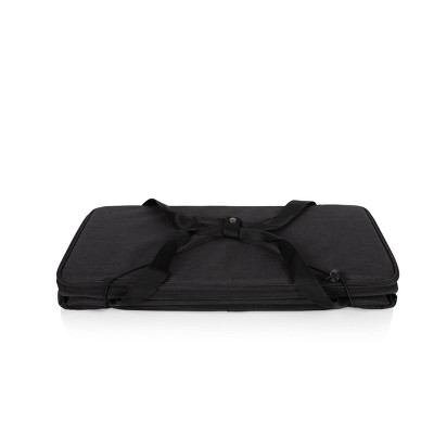 Large Black Polyester Collapsible Insulated Cooler Bag