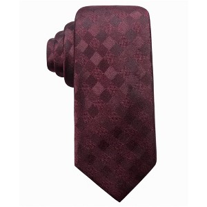 Ryan Seacrest Mens San Leo Gingham Silk Self-tied Necktie - 1 of 1