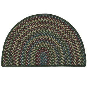 Colonial Mills Worley Slice Area Rug - Dark Green 18"x30" - 1 of 2
