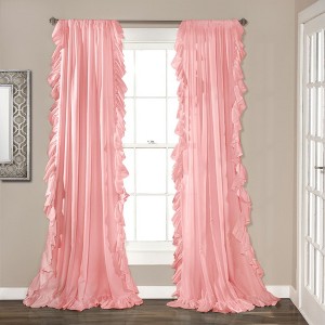 Home Boutique Reyna Window Curtain Panels Pink Set 54x84 - 1 of 1