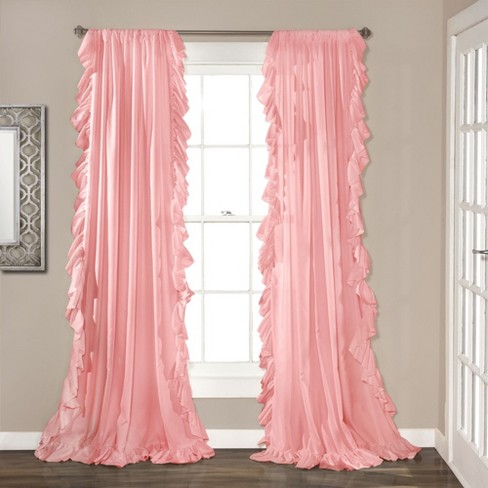 Home Boutique Reyna Window Curtain Panels Pink Set 54x84 - image 1 of 1