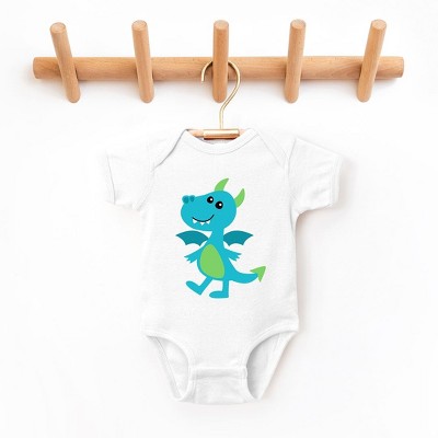 The Juniper Shop Blue Dragon Baby Bodysuit