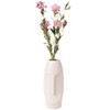 Uniquewise 9.5" H Decorative Ceramic Abstract Face Modern Statue Sculpture Flower Centerpiece Vase - 3 of 4