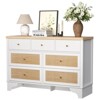 Dresser for Bedroom with 7 Drawers, 7 Drawers Double Dresser, 47.3'' Wide Wood Chest of Drawers - 4 of 4