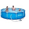 Bestway Steel Pro MAX Inch Round Metal Frame Above Ground Outdoor Backyard Swimming Pool Set with Filter Pump - 3 of 4