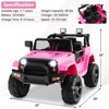 Costway 12V Kids Ride On Truck Car Electric Vehicle Remote w/ Music & Light - 3 of 4