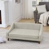 SpassWay 22" x 38" Elevated Dog Sofa Bed with Irregular Armrest Dark Gray Pet Bed for Medium Large Dogs - 3 of 4