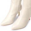 Perphy Women's Stone Pattern Pointy Toe Stiletto Heel Knee High Boots - 2 of 3