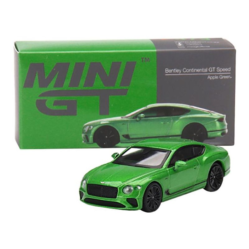 2022 Bentley Continental GT Speed Apple Green Metallic Limited Ed to 1200 pcs 1/64 Diecast Model Car by True Scale Miniatures, 4 of 5