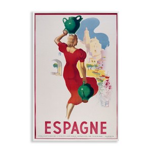 Stupell Industries Vintage Spain Travel Advertisement Black Framed Giclee Art - 1 of 4