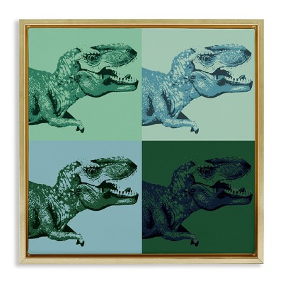 Stupell Industries Vintage Roaring T-Rex Dinosaur, 25" x 25"