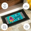 Evergreen Daisy Birdhouse Sassafras Indoor Outdoor Switch Doormat 1'10"x10" Multicolored - 4 of 4