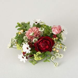 4.5"H Sullivans Romantic Floral Mix Orb, Multicolor - 1 of 3