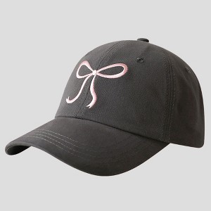 Anna-Kaci Women's Baseball Cap with Bow Embroidery - 1 of 4