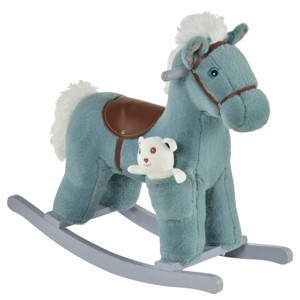 SEVOBAL Toy Vehicles Kids Plush Ride On Rocking Horse with Bear Toy Fun Sounds and Comfortable Seat for Toddlers - 1 of 4