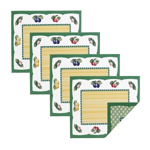 Villeroy & Boch - Fleurence Garden Stain and Water Resistant Placemats, Set of 4 - 14" x 20" - 1 of 4