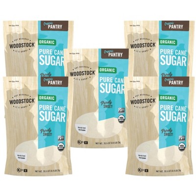 Woodstock Organic Pure Cane Sugar - Case of 5/4.4 lb