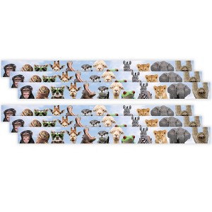 Teacher Created Resources® Go Wild Animals Straight Border Trim, 35 Feet Per Pack, 6 Packs - 1 of 4