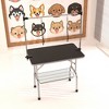 SEVOBAL Pet Grooming Tool 36-Inch Foldable Pet Grooming Table Stainless Steel Frame With Rubber Pads Adjustable Tabletop, Black, 36.00"*23.60"*30" - 3 of 4