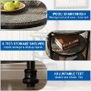 Three story circular coffee table,steel frame coffee table, Roman column edge table,for living room and bedroom - 4 of 4