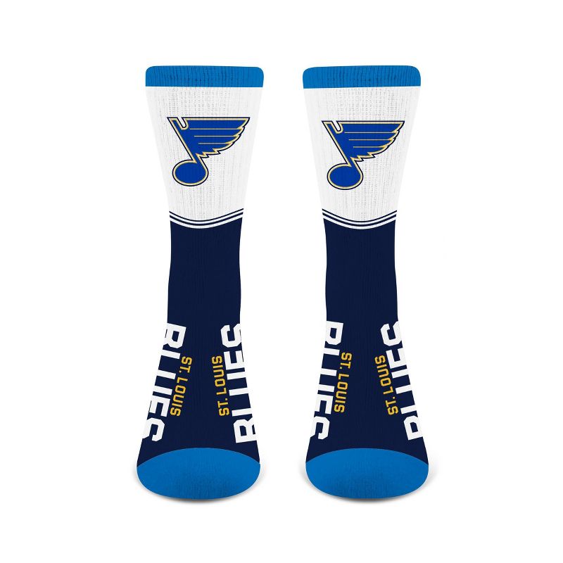 NHL St. Louis Blues Divide Secondary Large Crew Socks, 3 of 4