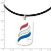 Black Bow Jewelry Sterling Silver & Enamel Embrace Hope Dog Tag Necklace, 22 Inch - 2 of 4