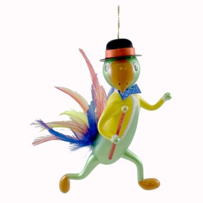 Italian Ornaments 6.0" Parrot Ornament Bird Italian Dancer  -  Tree Ornaments