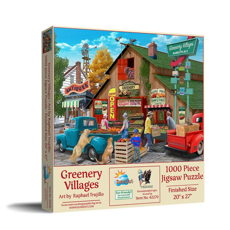 Sunsout Greenery Villages 1000 pc   Jigsaw Puzzle 42270, 2 of 6