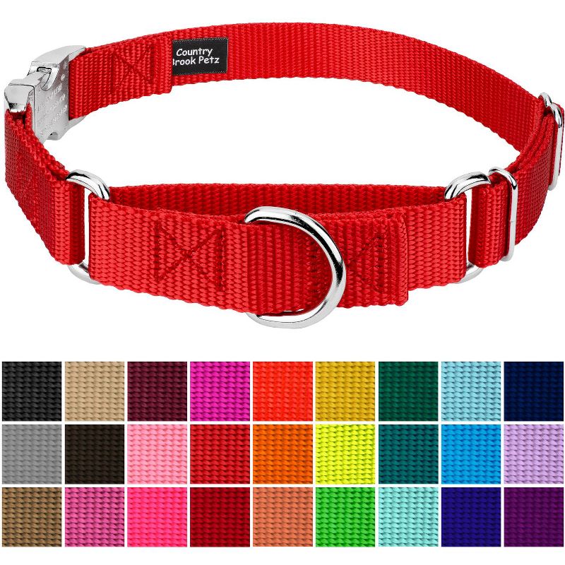 Country Brook Petz Heavyduty Nylon Martingale with Premium Buckle, 3 of 6