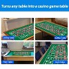 GSE 36" x 72" Portable Casino Roulette Tabletop Layout Mats, Casino Table Top Felt - 4 of 4