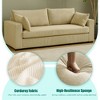 MOONMISS 79"Loveseat Sofa, Modern Comfy Corduroy Couch,Upholstered Love Seat Couches for Small Spaces, Living Room, Bedroom, Apartment - 4 of 4