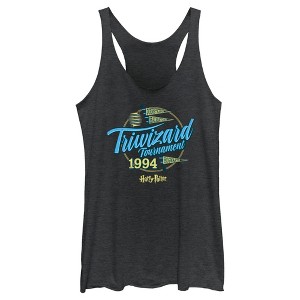 Women's Harry Potter Triwizard Tournament Flag Racerback Tank Top - 1 of 4