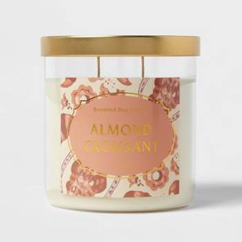 Lidded Glass Jar Almond Croissant Candle Cream - Opalhouse™