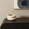 HomeRoots 4" Cream Cylinder Ceramic Table Vase - 2 of 4