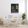 Stupell Industries Regal Peacock On Chair Falling Palm Fronds Canvas Wall Art - 2 of 4