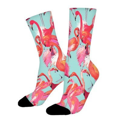 Filamingo Women Printed Crew Socks Funny Funky Socks Soft Polyester Novelty Gifts for Artists Men