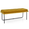 Nano 48" Upholstered Modern Double Layered Cushion Bedroom Bench - Maison Boucle - 2 of 4