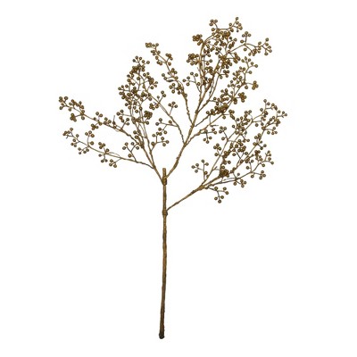 Northlight 8' Gold LED Lighted Japanese Sakura Blossom Flower Tree – Blue Lights