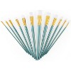 Royal & Langnickel(R) White Taklon Flat Value Pack Brush Set-12/Pkg - 3 of 4
