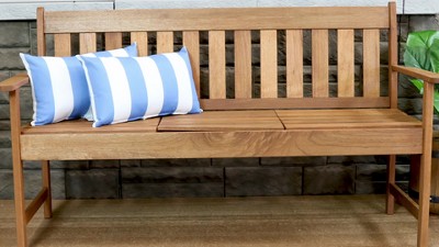 Abstract Red and Blue Polyester Square Outdoor Throw Pillows, Set of 2