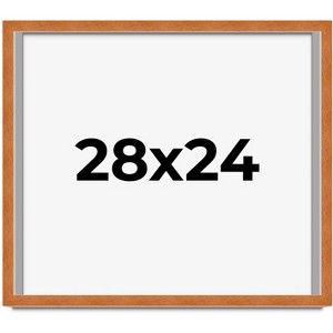 PosterPalooza | Modernist Brown Picture Frame - UV Acrylic, Backing Board, Hanging Hardware Included - 1 of 4
