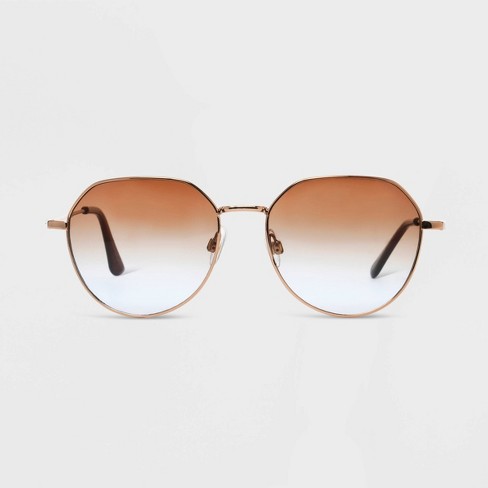 Gradient cheap round sunglasses