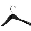 DEILSY Wide Shoulder Wooden Hangers Non Slip Pants Bar (6 Pack) - 4 of 4