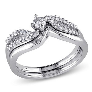 EVERLY JEWELRY | Sterling Silver 1/4 CT TW Diamond Bridal Set - 1 of 4